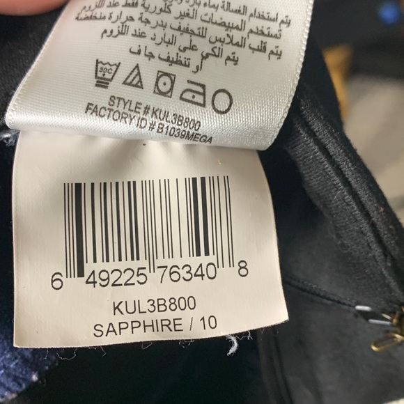 BCBGeneration-Navy Blue & Black Mini Skirt size 10 - Picture 6 of 6